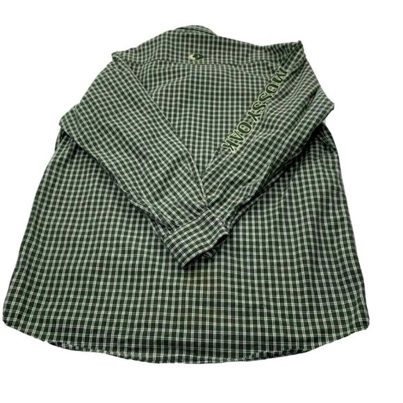 Mossy Oak Green White Collared Western Shirt - Picture 10 of 11